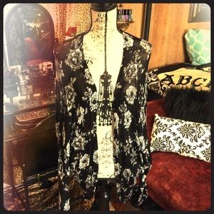 Floral Slouch Cardigan